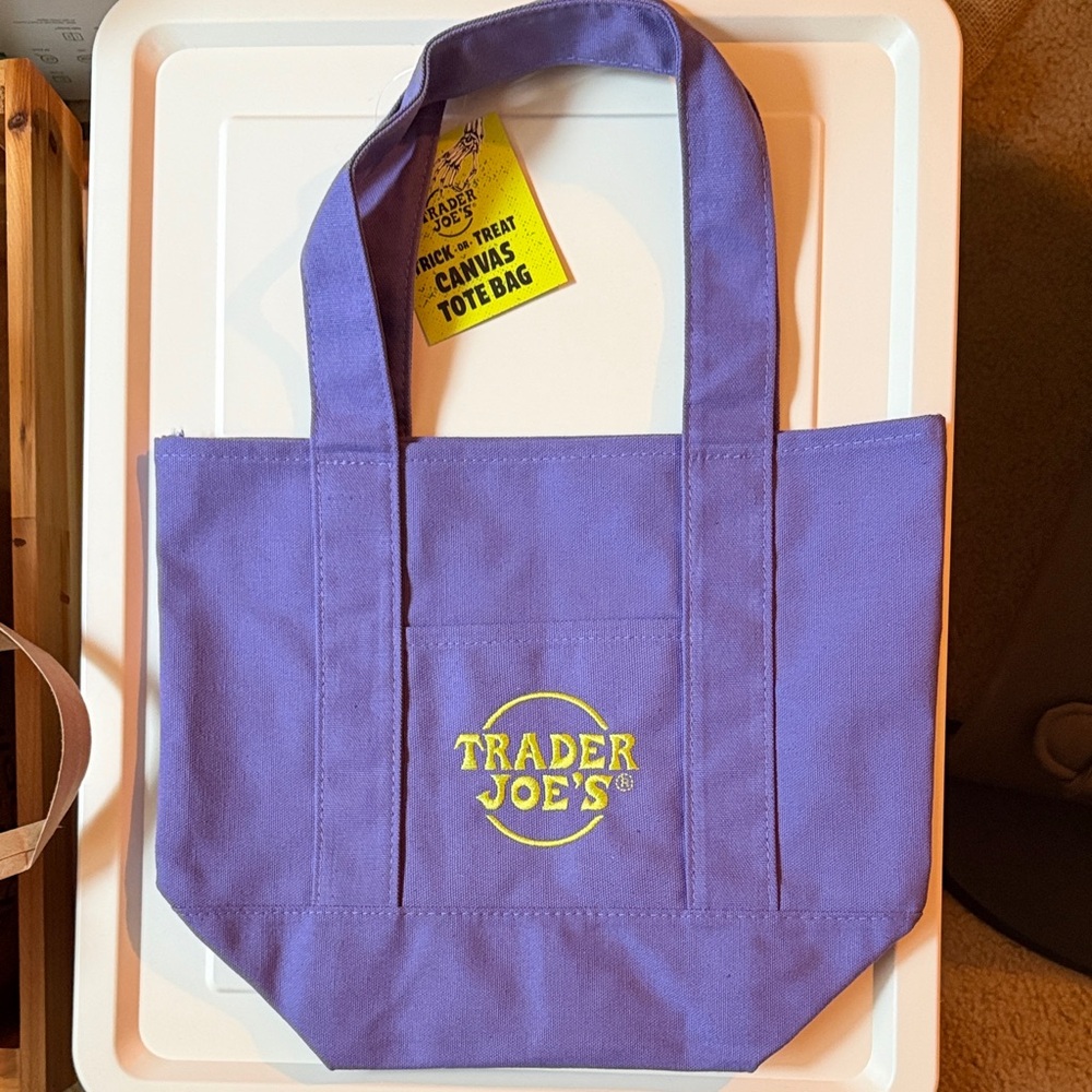 Trader Joe’s Purple Canvas Tote Bag
